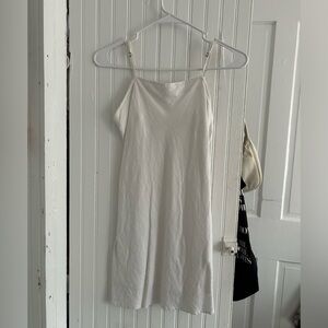 Abercrombie & fitch white linen mini dress